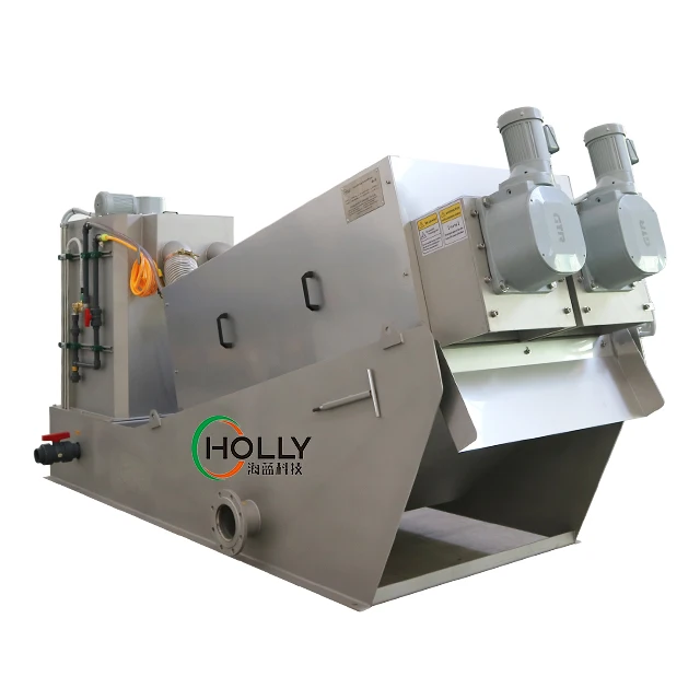 Biogas Slurry Sludge Dewatering Equipment Screw Press Machine