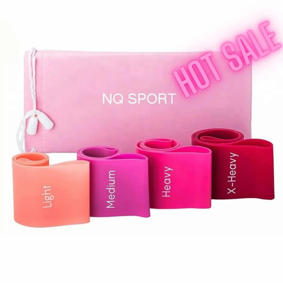 NQ SPORTS Customise Resistance Bands Set Latex Custom Logo Mini Resistance Loop Bands for Strength Training