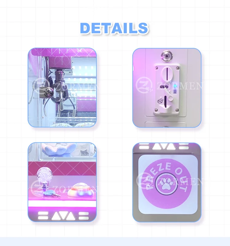 Manufacturers Direct Selling Cheap Coin-operated Toys Vending Machine Mini Claw Crane Game Arcade Mini Desktop Claw Machine