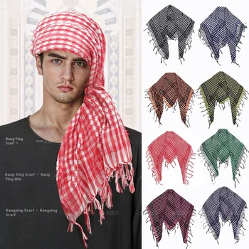 In Stock High Quality Scarf Popular Arafat Turban Tassel Arab National Square Wholesale Stock for Promotional Business Gifts