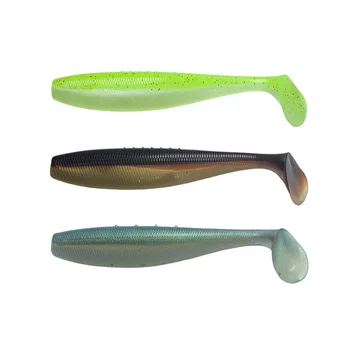 3pcs 14cm/18g Big T Tail Fish Sinking Lure Jigging Bionic Soft Bait Without Hooks Sea Fishing Freshwater Grouper Snapper PVC – Soft Lure – view 2