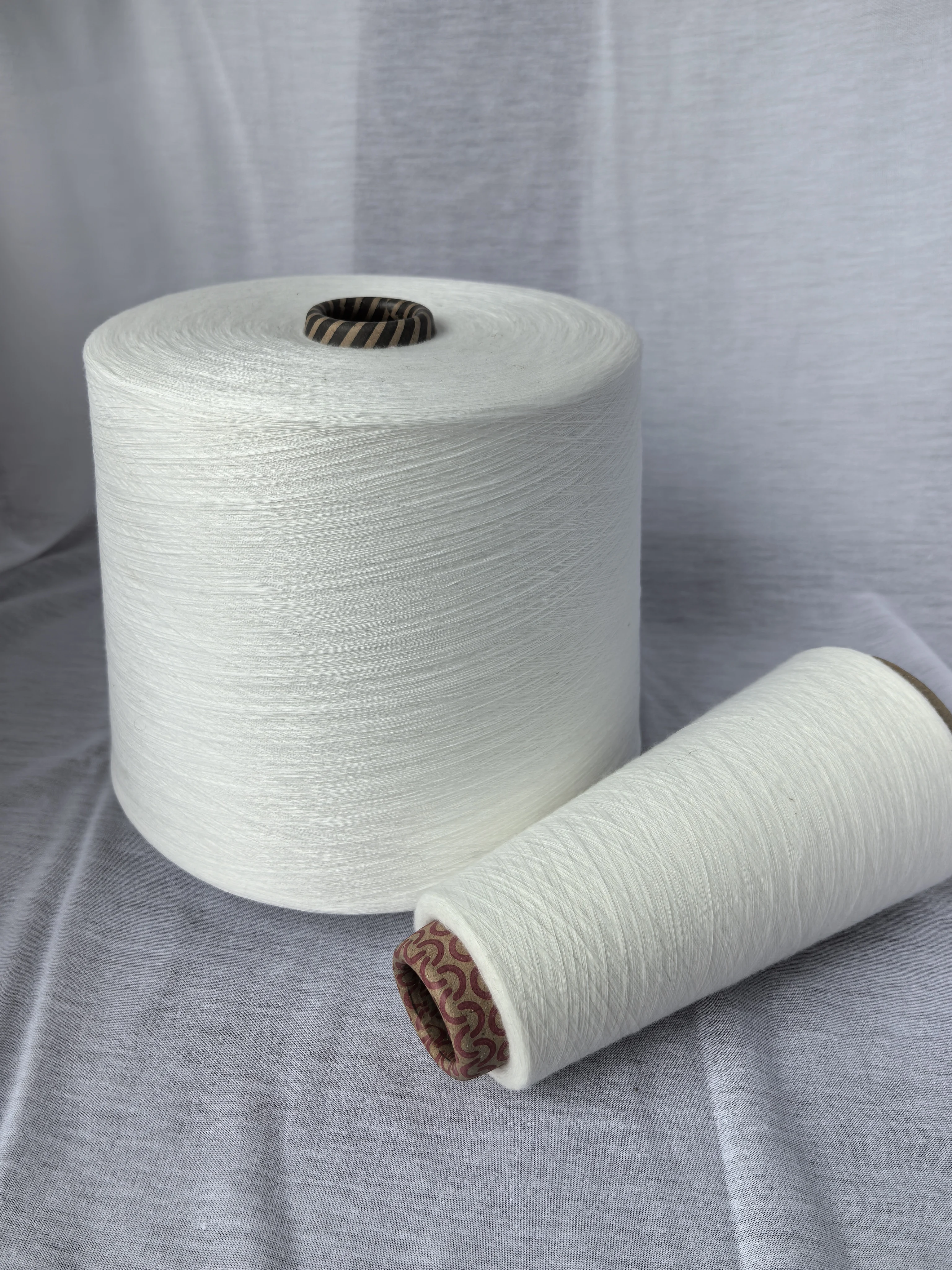 Ne40 100% PLA Corn Fiber Yarn Natural Plant Polylactic Acid Biodegradable Cotton Blended for Knitting and Weaving