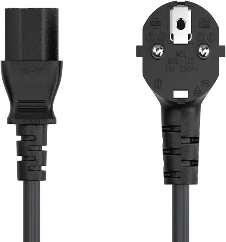 6FT 10FT 20FT UK EU US Plug AC Power Cord C5 C7 C13 Nema5-15P 3pin Computer Power Cable插图2