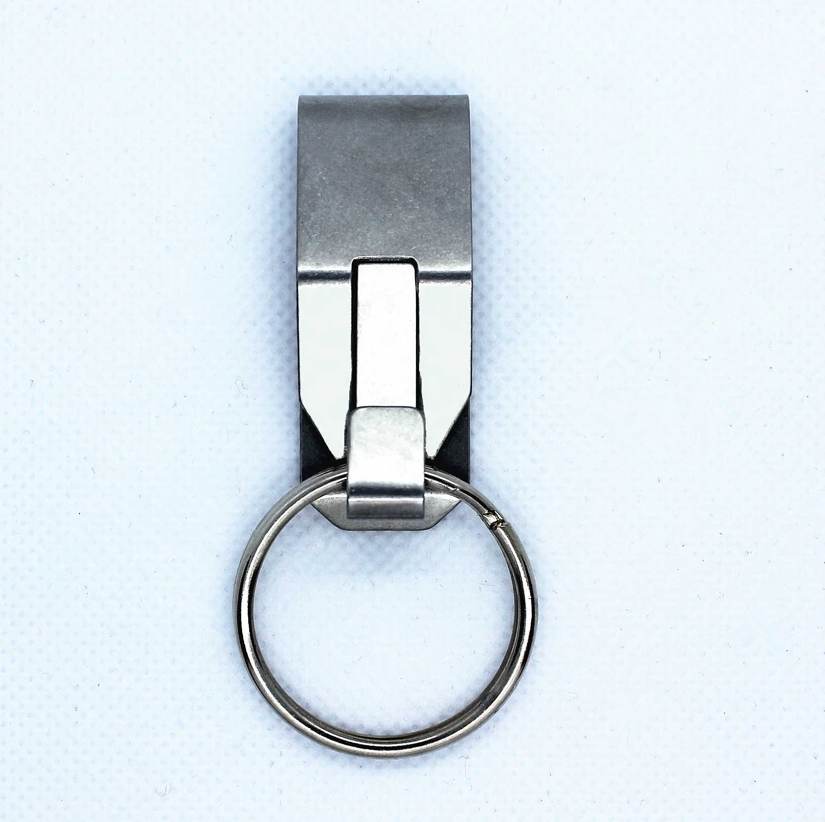 Stainless Steel Belt Clip Belt Key Holder Keychains Keyrings