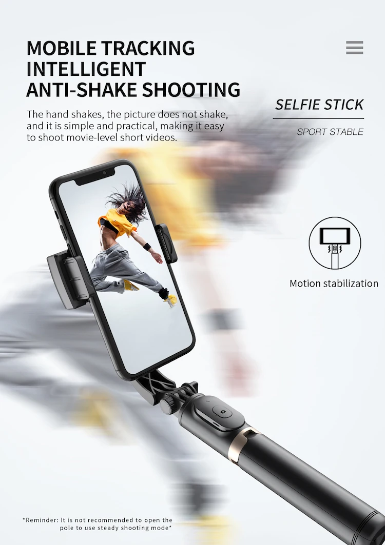 Q08 Phone Stabilizer Handheld Gimbal Stabilizer Price with Stand PK L08