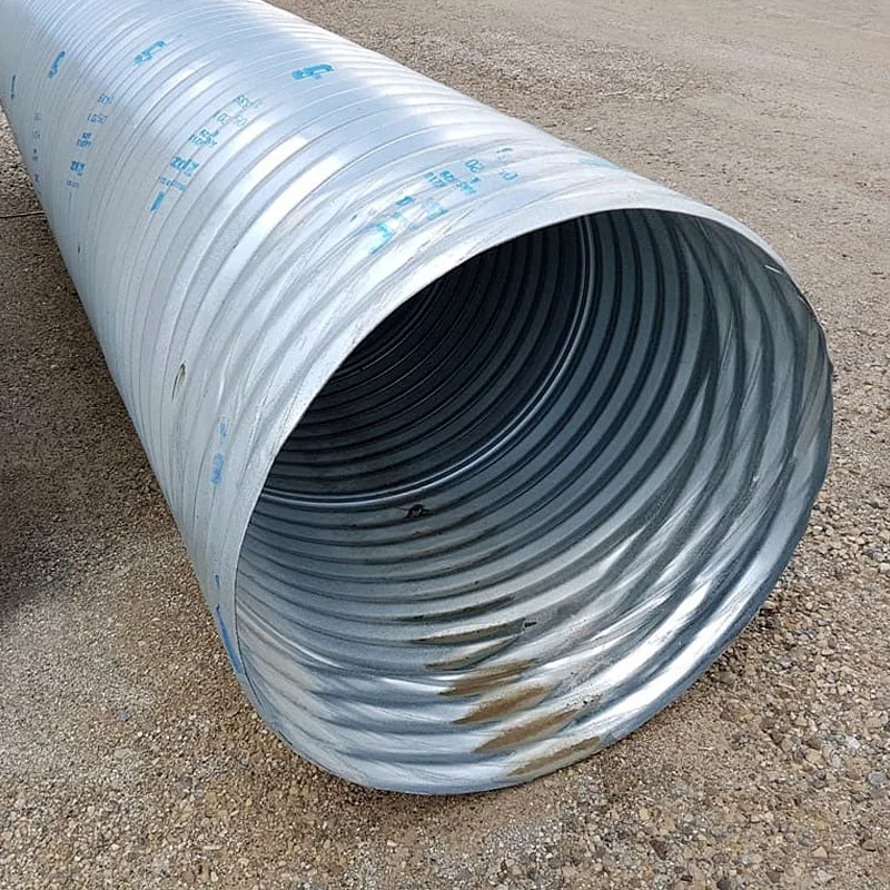Two Plates Assembled Corrugated Armco Drain Rectangular Pipe Price Half-Round Stainless Galvanized Steel Corrugated Culvert Pipe