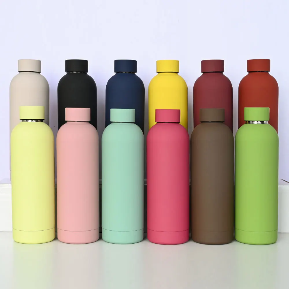 Custom Frosted Soft Touch Double Wall Insulated Drink Bottle Tumbler ...