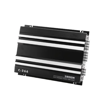 HiFi Car Audio Power Amplifier 12V Max 5800W 4 Channel Stereo Audio Adjustable Front and Rear Sound Field Super Bass Amp