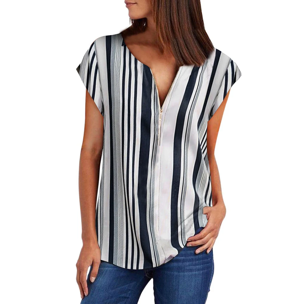 short sleeve tops for older ladies