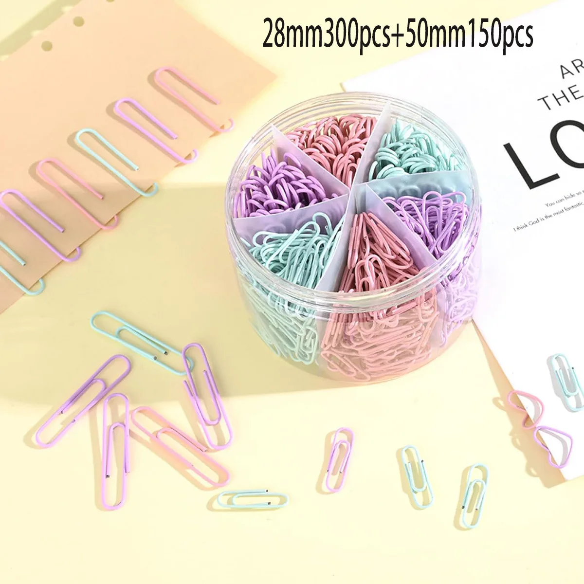 Hot Wholesale Custom Logo Reusable Colorful Paper Clips in Office Stationery Promotional Business Gifts