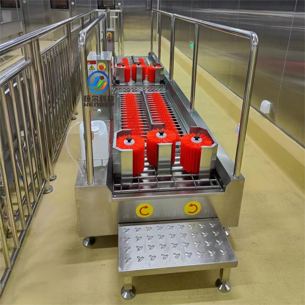 Meat Processing Equipment Boots Washer Machine  Shoe Cleaner Hygiene Station for Food Production
