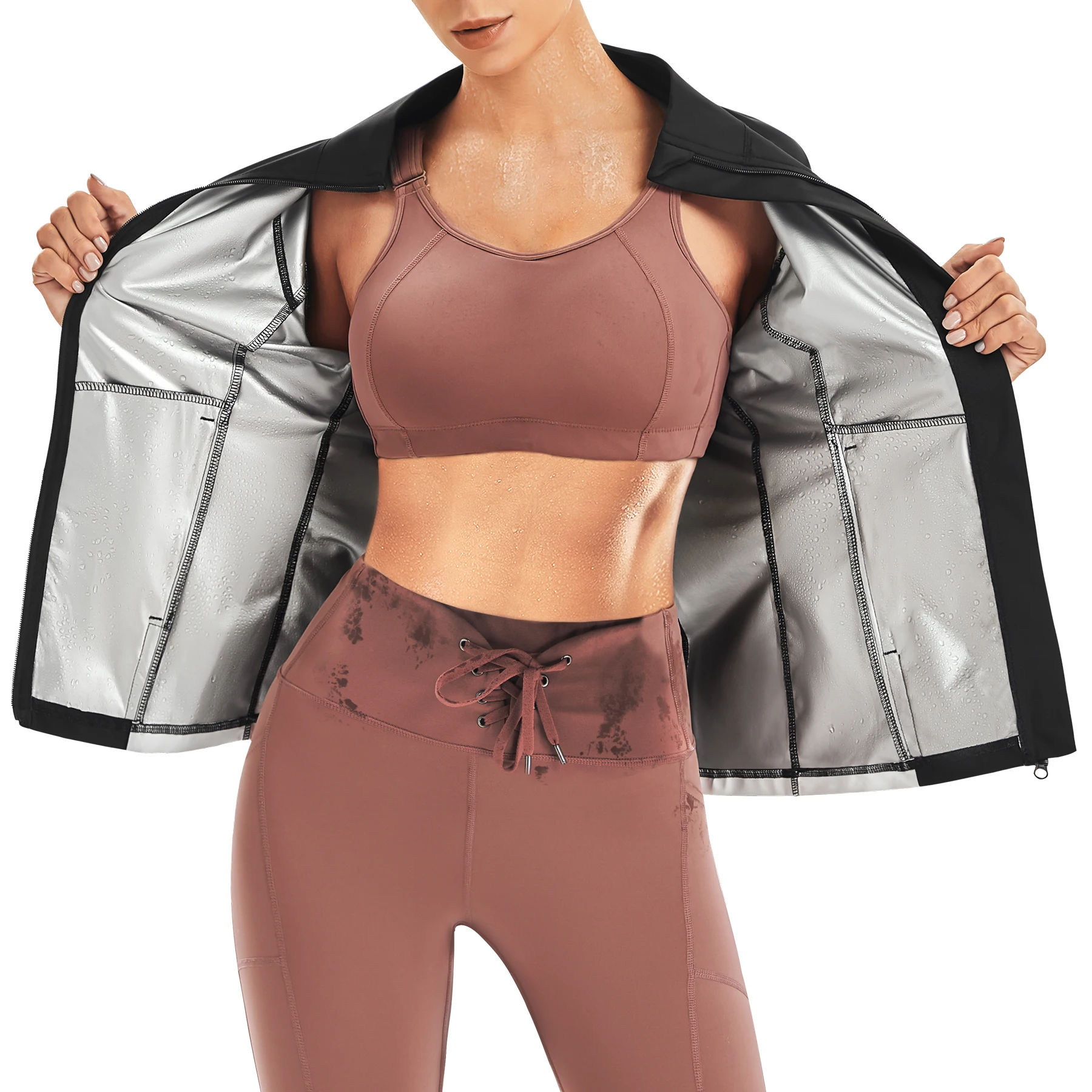 Custom 5 Times Sweating Workout Weight Loss Slimming Fat Burning Clothes  Suna Suit Sauna Jacket For Women - Buy Suna Suit Sauna,Fat Burning  Clothes,Sauna Jacket For Women Product on Alibaba.com