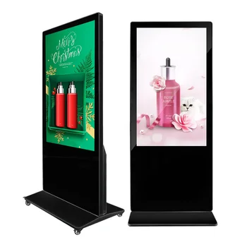 55 inch indoor full hd 1080 pixels digital signage display advertising totem lcd digital billboard signage smart led tv for ads