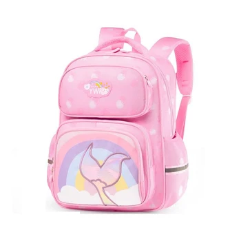 Korean Version Unisex Schoolbag School Children Burden Reduction Ridge Backpack Girl School Backpack Schoolbag Daily School Life