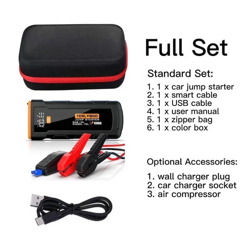 car battery jump starter through cigarette lighter Best Japanese Cigarette Lighter Smart Jump Starter Clamps 12v 32000mah High  Power Car Jump Starter