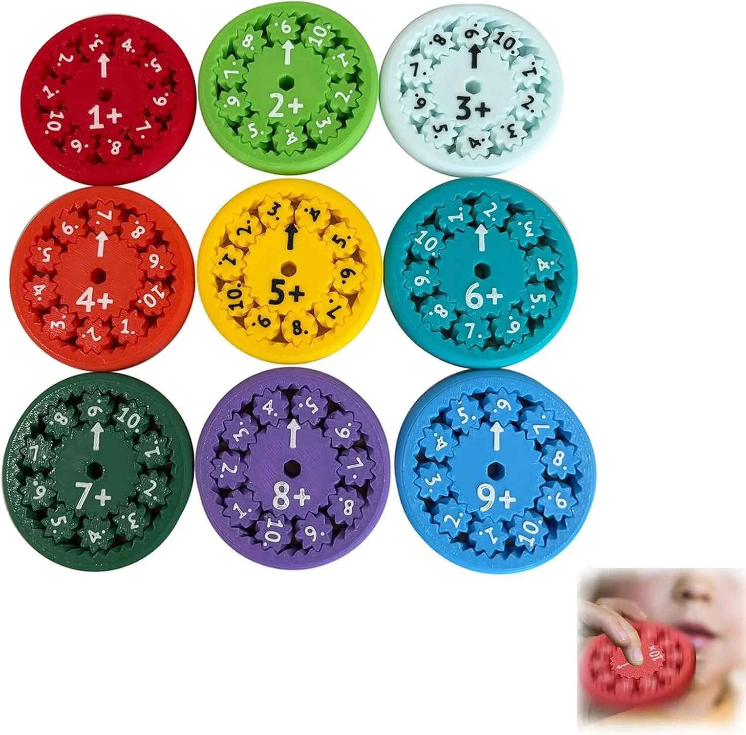 Amazon Hot Sale Math Fidget Spinner Math Fact Fidget Spinners Multiplication Learning Education Toy Math Fidget Spinner Toys