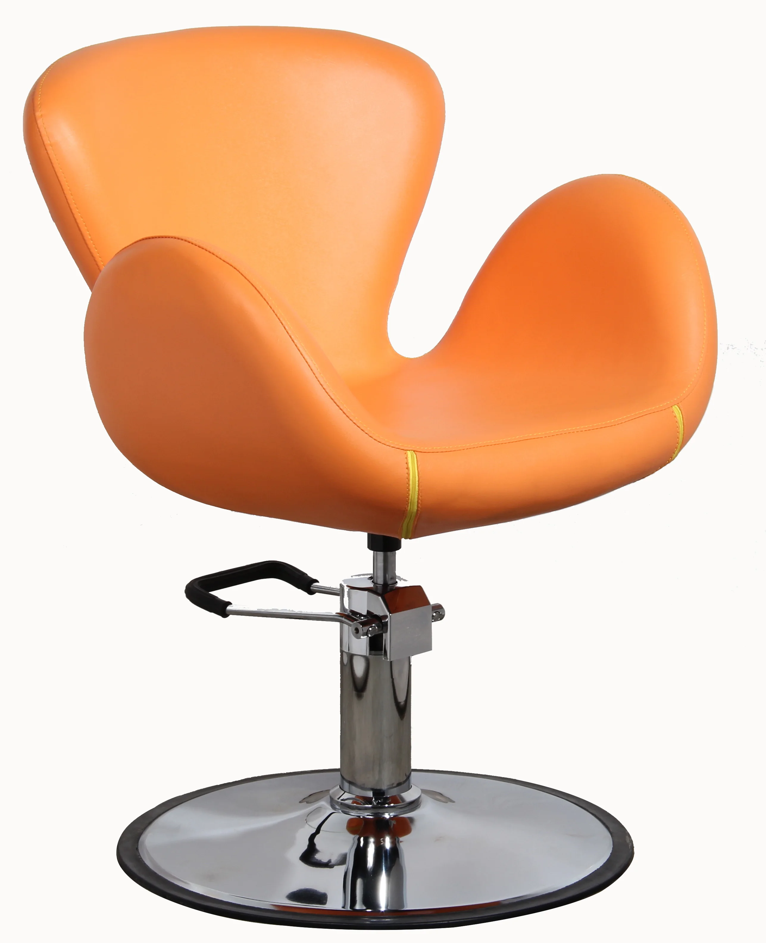 Парикмахерское кресло оранжевое