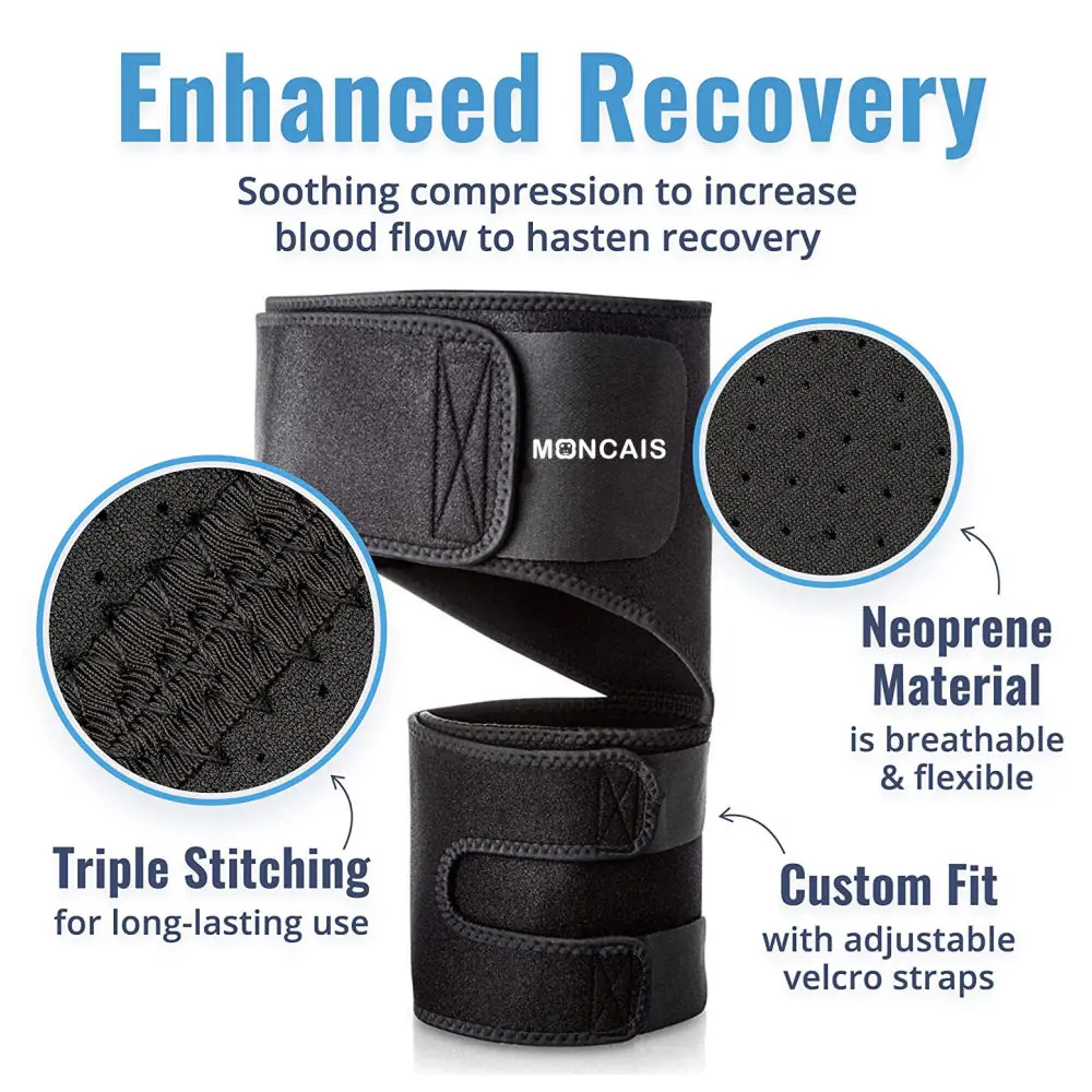 Compression Brace for Hip Sciatica Nerve Pain Relief Thigh Hamstring, Quadriceps, Hip Strap Sciatica Brace SI Belt for Men Women