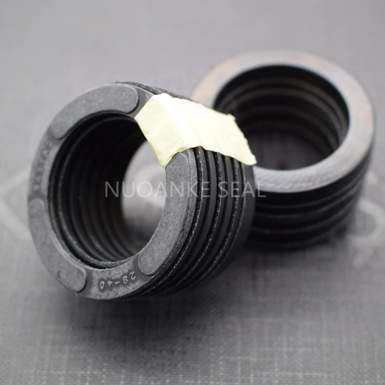 Kastas K01 K33 V Packing Set Rod VES Packing V Seal Set Fabric NBR Rubber Ring Oil Seal Hydraulic Cylinder V Packing Seal