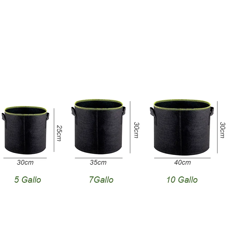 20 30 un tessuto da 50 galloni hanno ritenuto il giardino non tessuto coltivare le borse 2mm 2