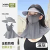 Gorro desmontable, protector de cuello y protector facial (gris oscuro)