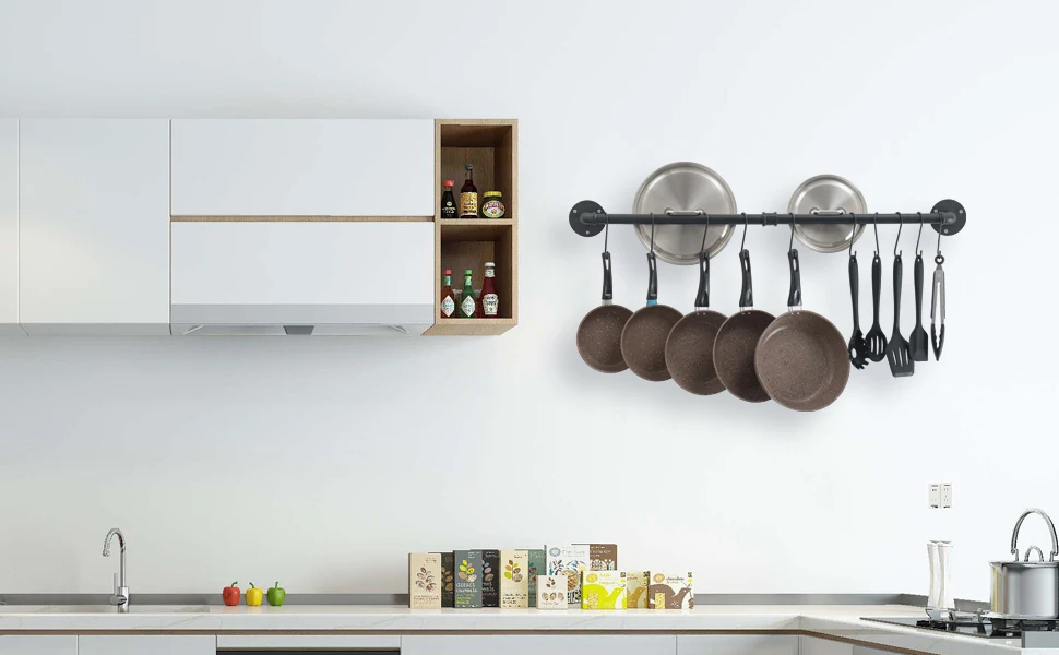 Get Hardware Resources SWS-PO21 Hanging Pan Organizer with Lid Storage