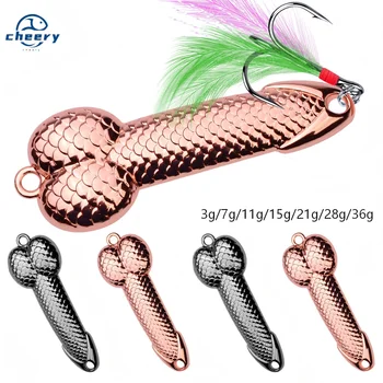 New 3g 7g 11g 15g 21g 28g 36g Spoon Lure Luya DD Vib Vibrating Rotating Sequins Long-range Micro-vibration – Metal Jig – view 2