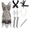 Oro [Conjunto de vestido de seis piezas con accesorios]