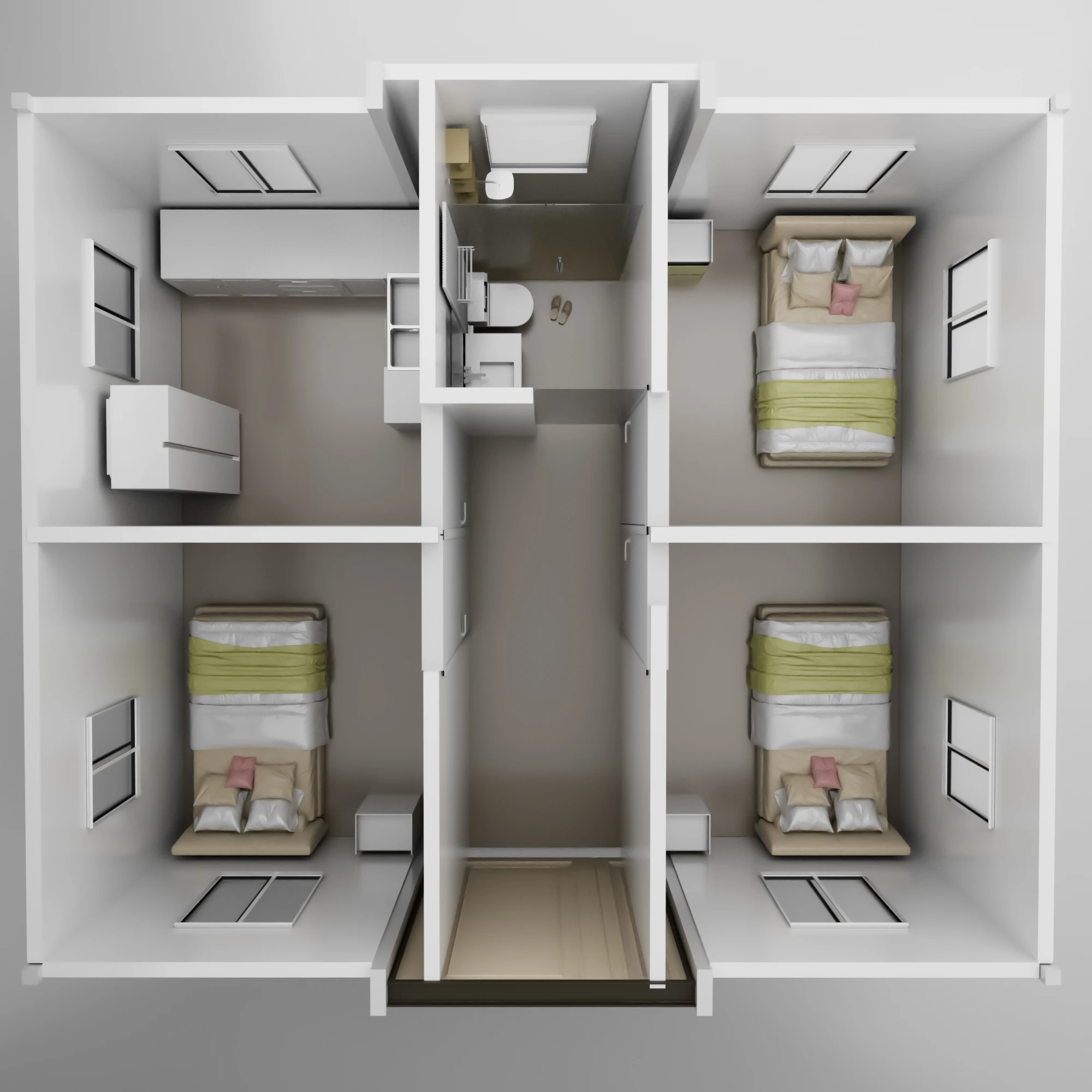 Custom Design 20ft 40ft Expandable 2-3 Bedrooms Villa Hotel ...