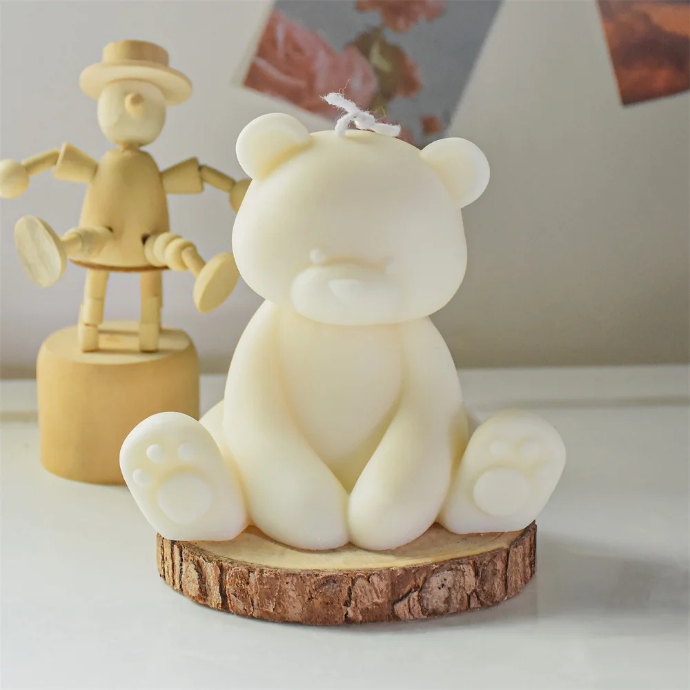 Teddy Bear Candle Cute Candle Long Arms Bear Scented Candle