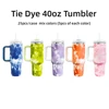 Vasos de 40 oz con diseño tie-dye, no sublimables
