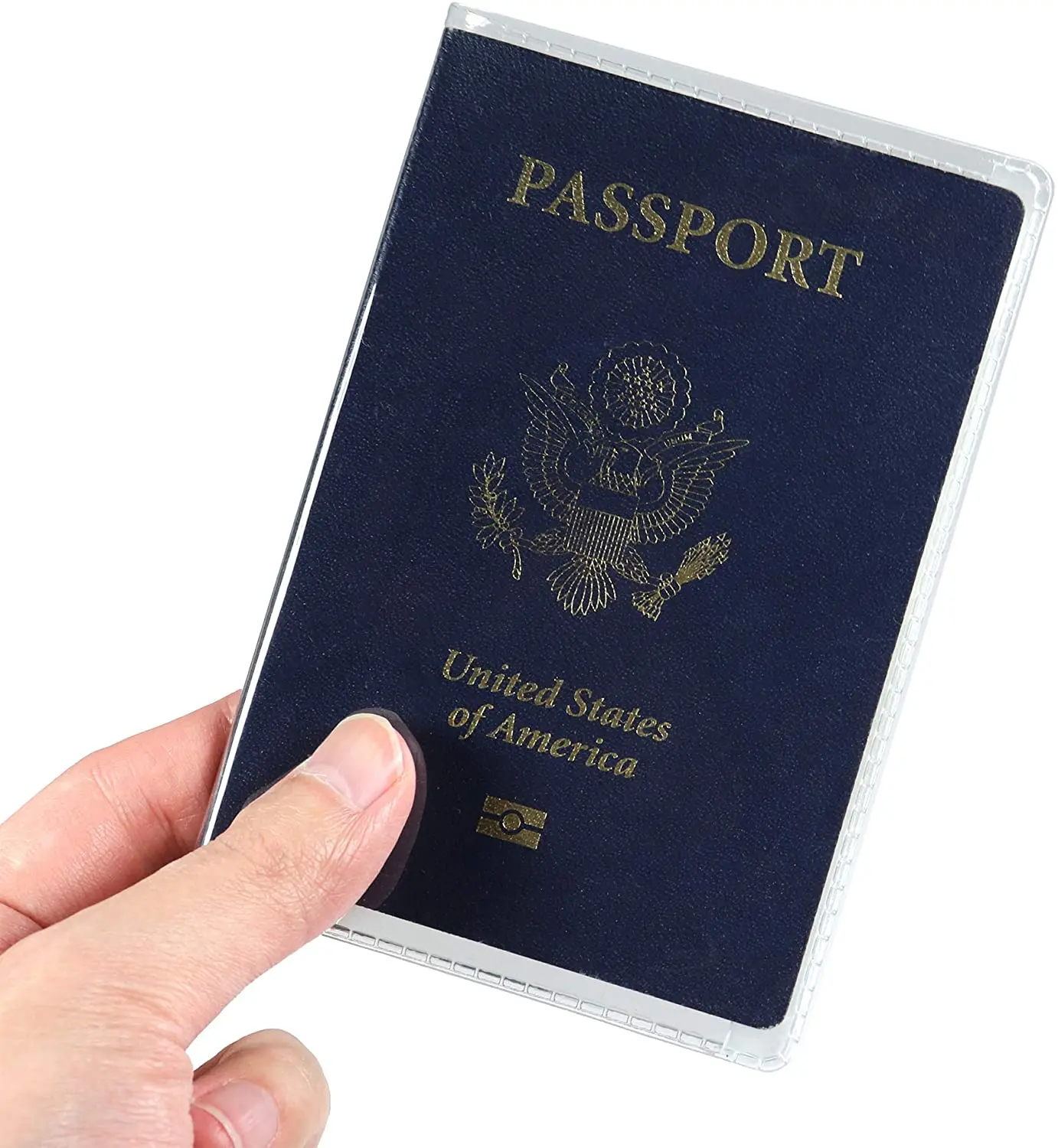 Buri clear passport cover case holder