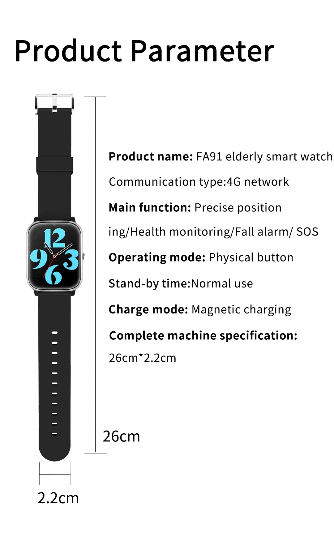 Anti-lost Smart Watch with Real Time Positioning Camera