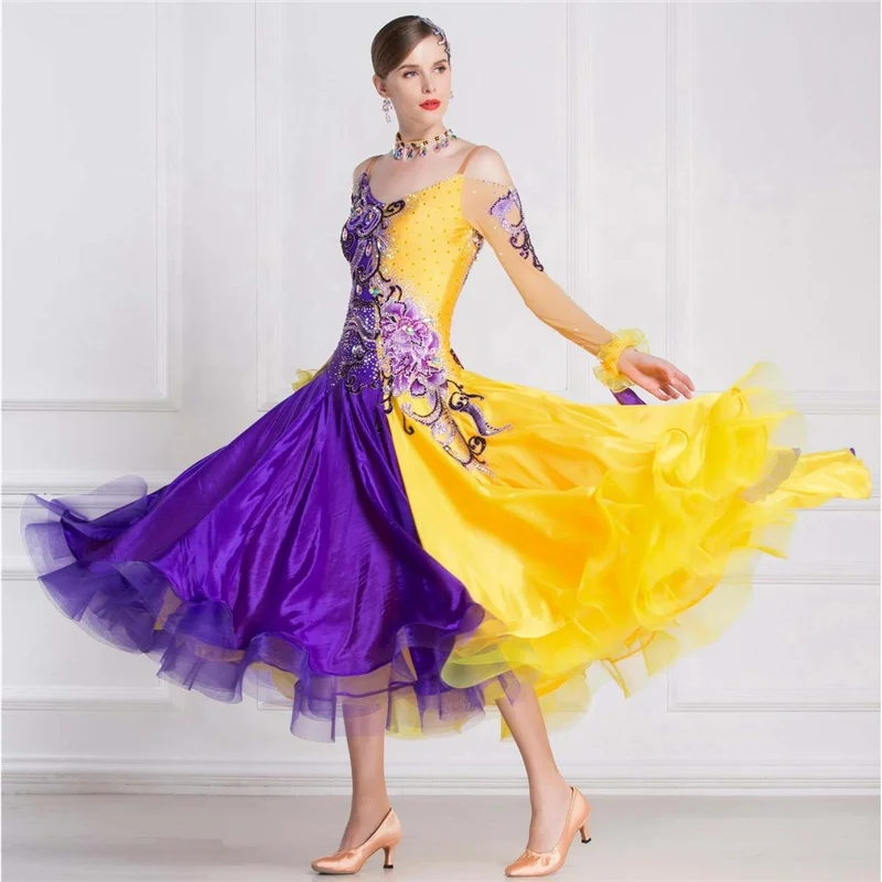 strapless open back dress trueBrowns Purple Mustard Floral Print Muslin Silk Straight Maxi Dress main image 0