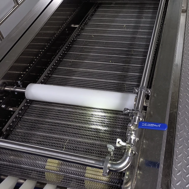 Stainless Steel Wire Net Belt with Tsubaki Chain of Instant Noodle Steam Machine for Food Conveyor