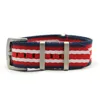 Blue red white