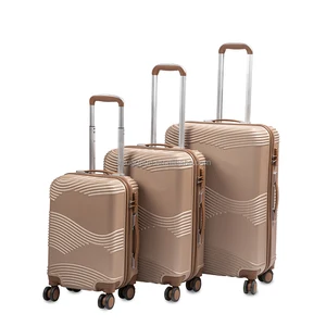 Large Capacity ABS Hardshell Luggage Sets 3pcs Hardside Lightweight Durable Suitcase Sets Spinner Wheels Suitcase