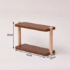 Thickened and enlarged [natural wood color] storage rack
