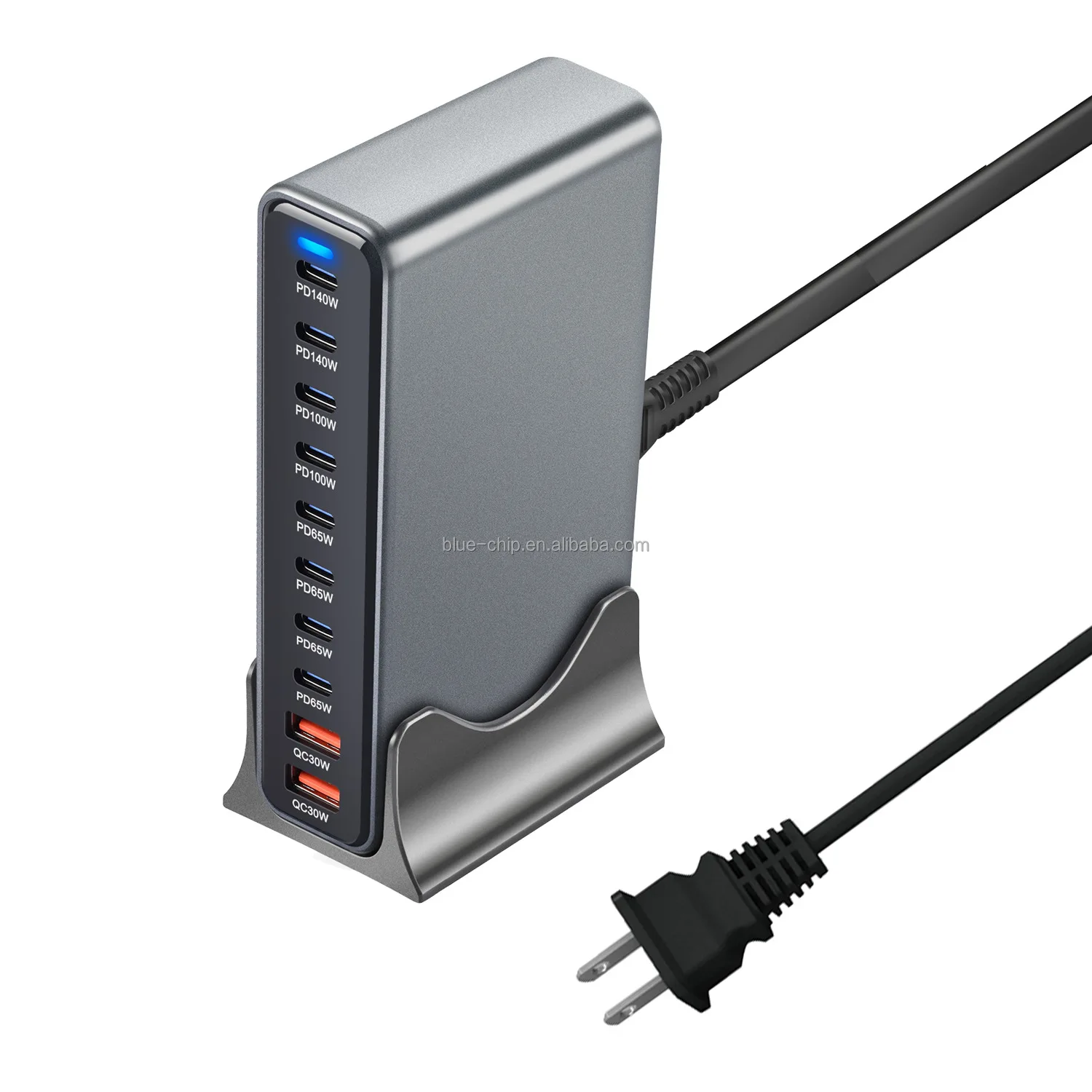 800W Gan Multi Puerto Universal Portátil Tipo C Adaptador USB
