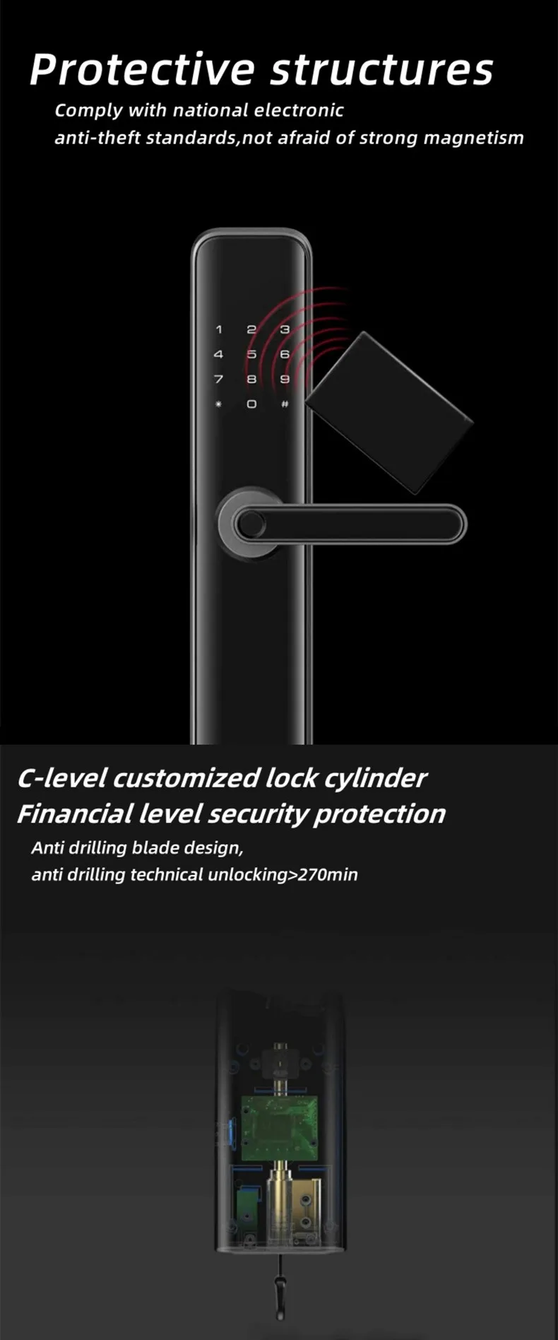 Desman E16 Smart Fingerprint Door Lock - Safety & Convenience