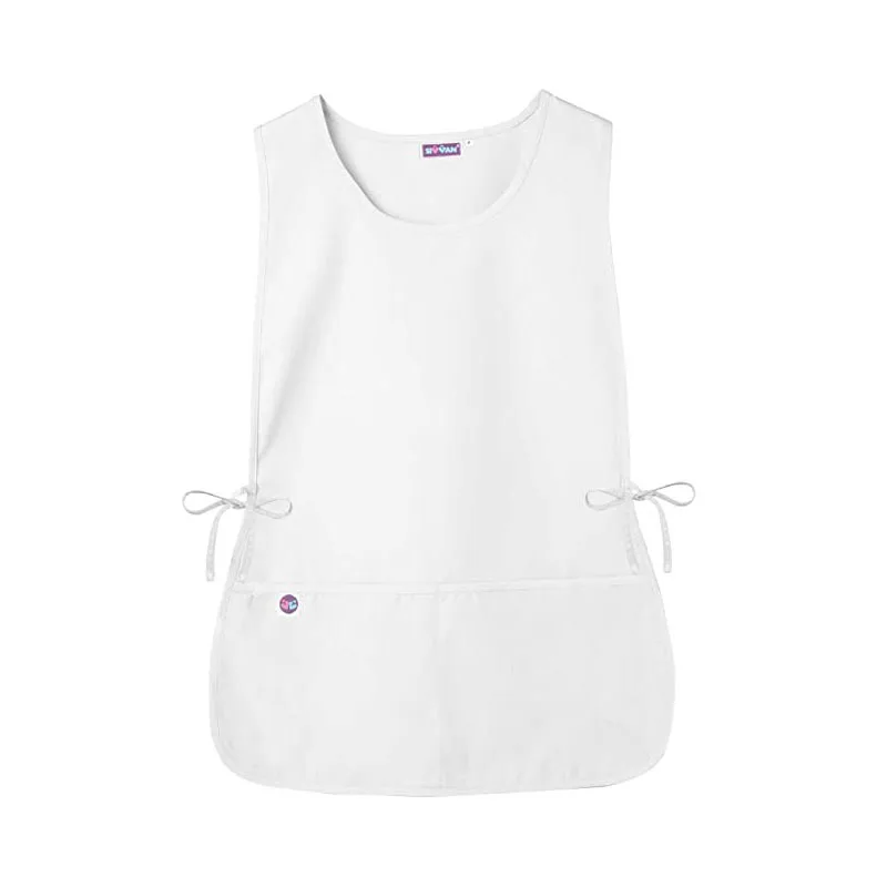 Chef Cobbler Apron with 2 Front Pockets Poly-Cotton Art Smock Aprons for Unisex Adult Women Men