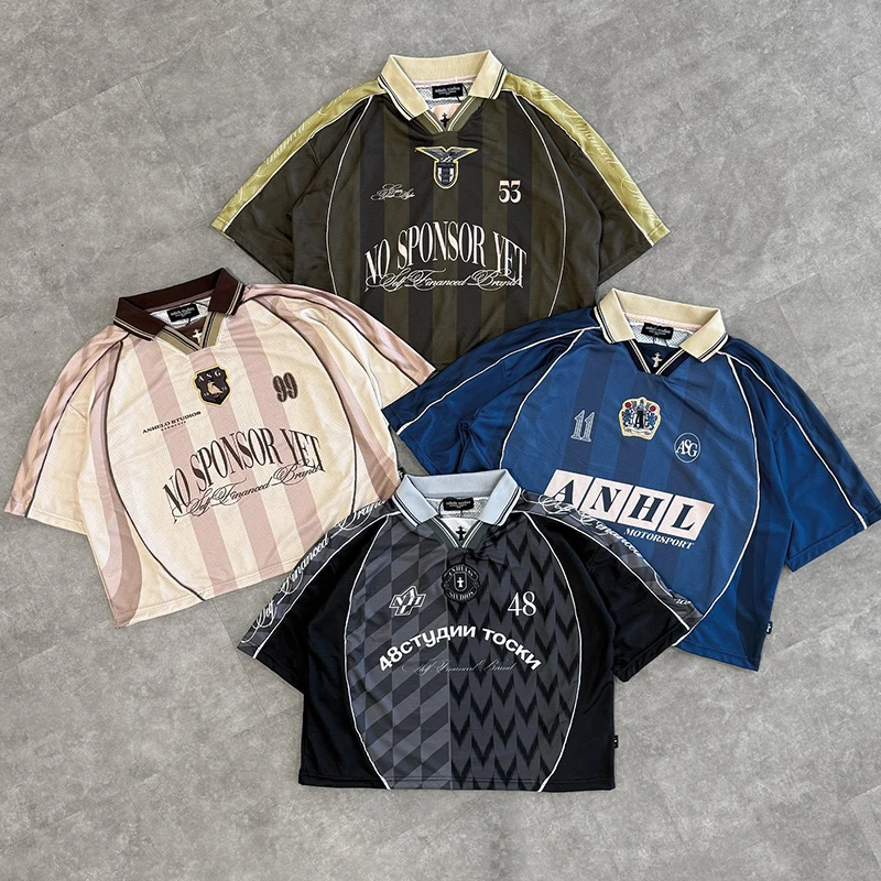 Custom Embroidery Polo Shirt with Breathable Mesh in XXS-5XL Custom Size for Casual Wear