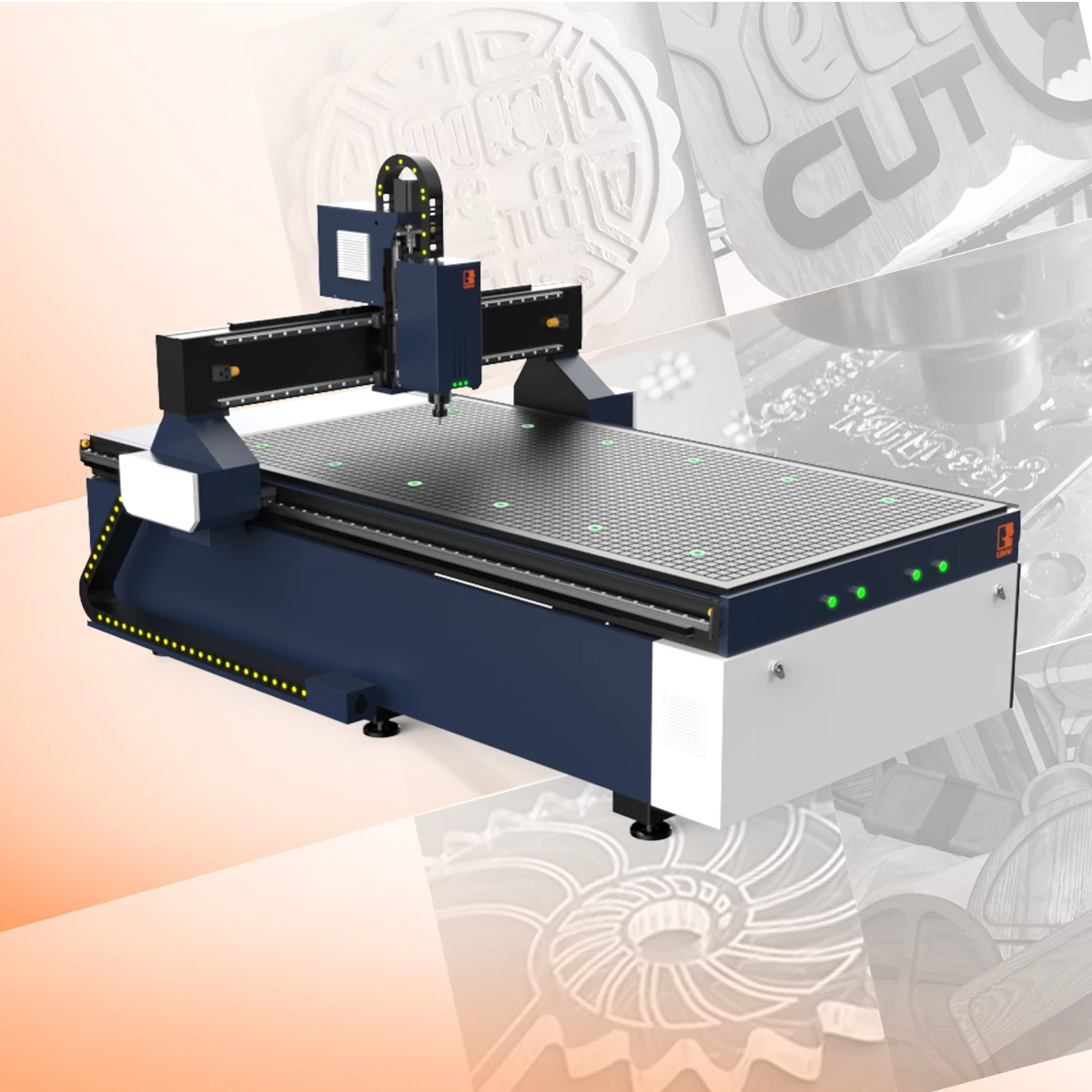 Hot Selling CNC Router 1325 Carve Multifunctional 1500X1500 500W 3 Axis High Efficiency Gypsum Board Carving