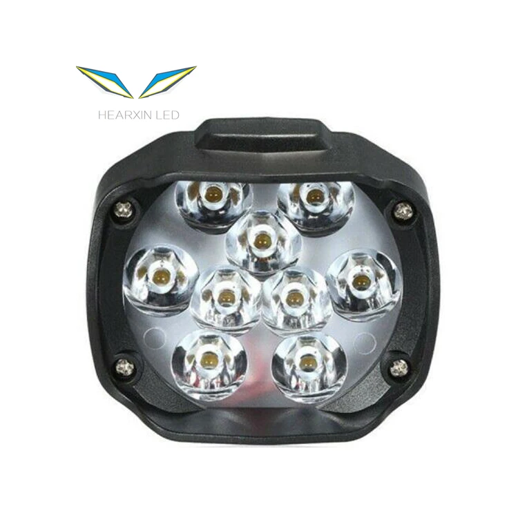 Мотоциклетные фары с 9 светодиодными лампами 15 Вт DC12V супер яркие противотуманные лампы Белый свет работы 1500LM 6500K белый вождения точечные светильники