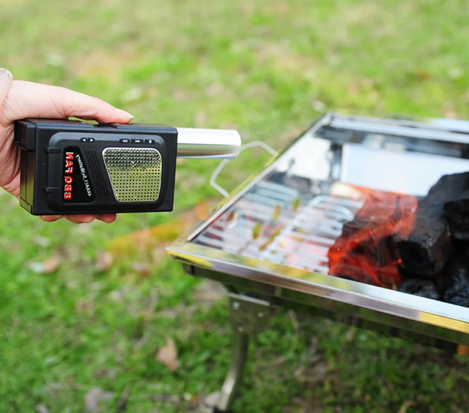 Ventilateur Électrique Portable Pour Barbecue - Soufflet BBQ à Piles, Allumage Rapide Sans Effort