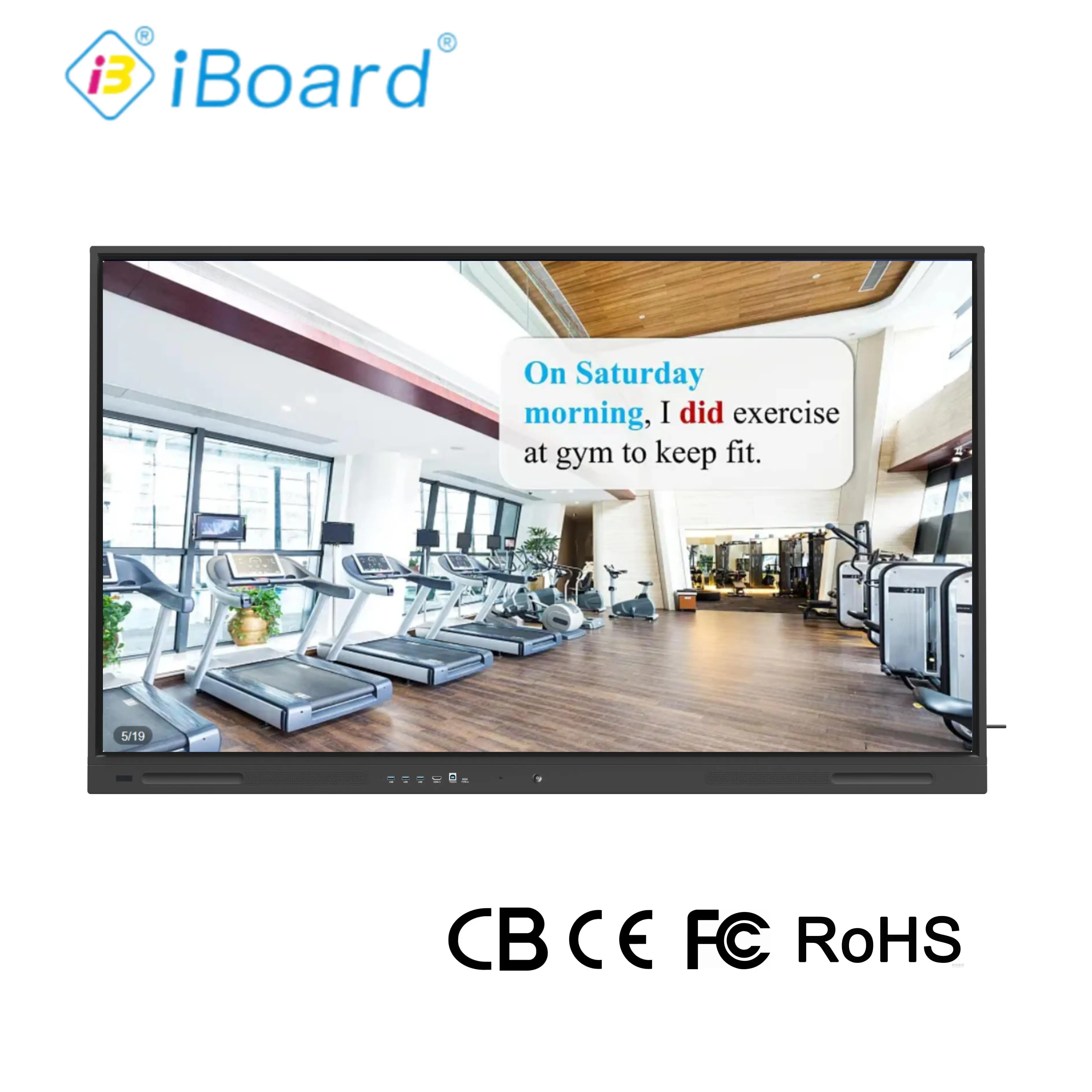 86 Inch 4K Interactive Whiteboard - Smart Monitors Multi Touch
