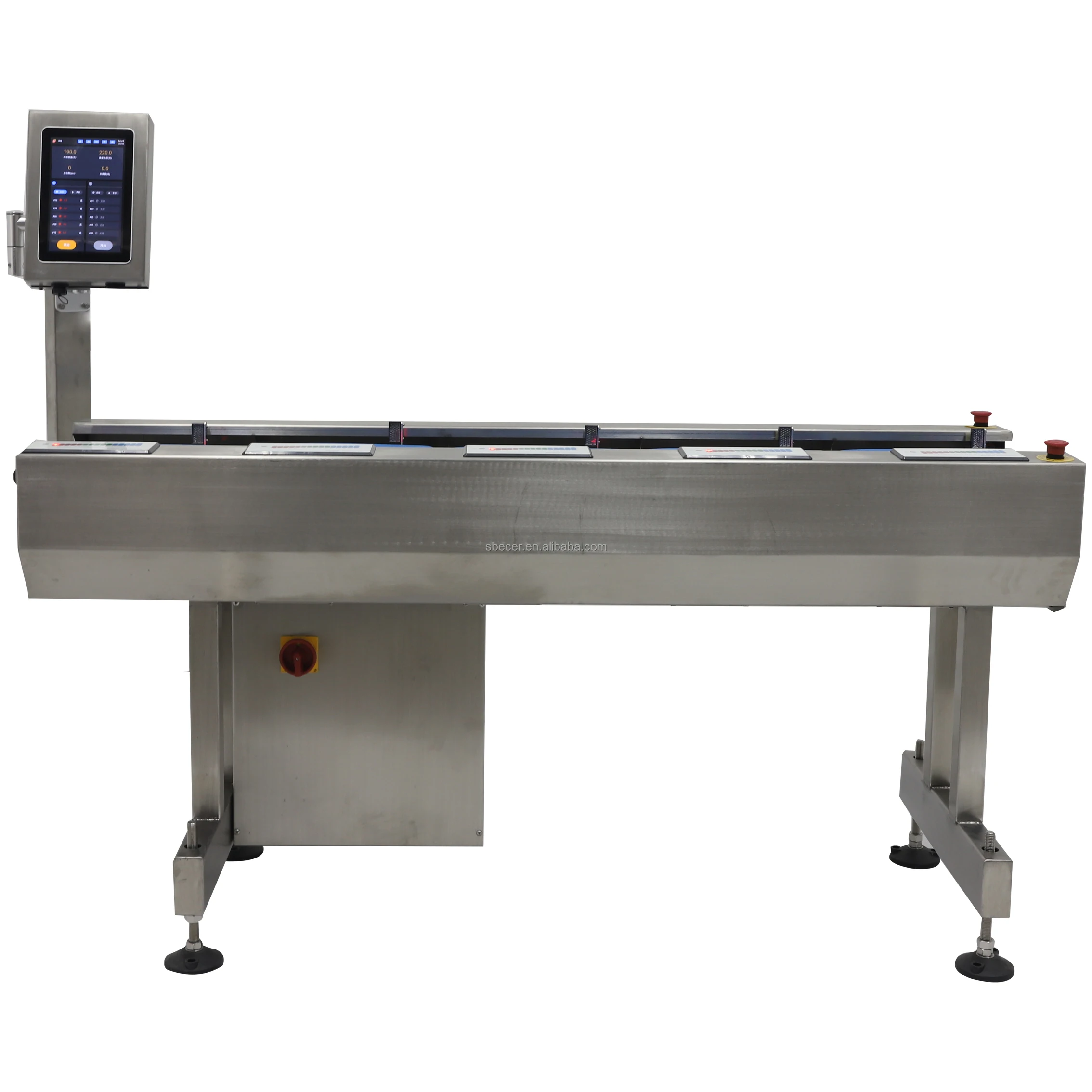 weighing scale check weigher automatic belt weighing machinery for fruits and vegetables