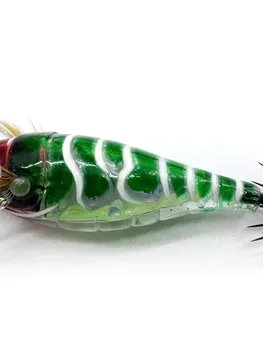 Cheery 7.5cm Glow Horizontal Shrimp Squid Lure ABS Sea Fishing Bait with Hooks for Saltwater Fish – Hard Lure – view 5