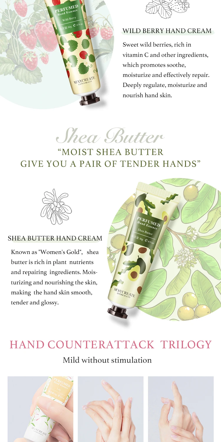 Private Label Hand Cream Moisturizing Hand Cream For Dry Cracked Skin