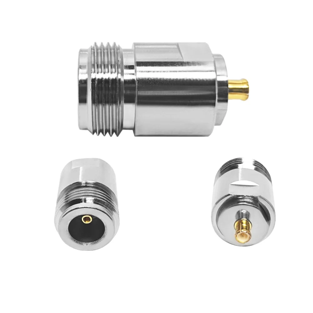 RF Connector 50 Ohm N-Type Female to MCX Male Low Loss Adapter for Wireless Communication